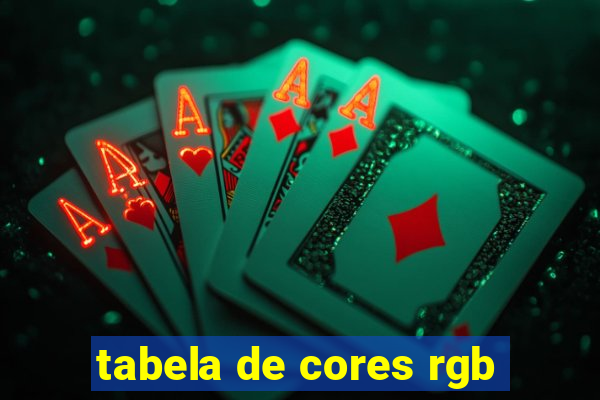 tabela de cores rgb